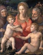 Agnolo Bronzino, Holy Family with St  Anne and the infant